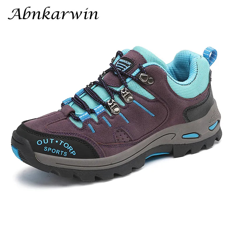 Chaussures de Randonnée en Daim Professionnelles pour Femmes – Sneakers de Montagne, Trekking et Escalade, Abordables et Performantes